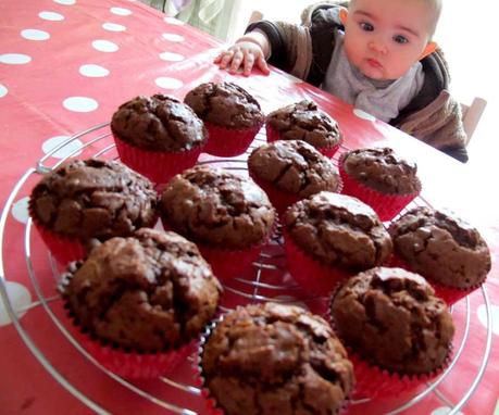 Muffin cacao e burro di arachidi