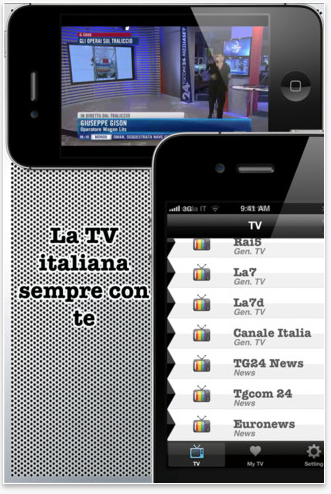 Nuova applicazione per iPhone e iPad “iTalianTV”