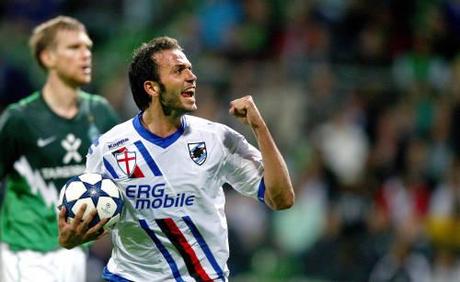 La Sampdoria cade 3-1 a Brema, Pazzini la tiene a galla