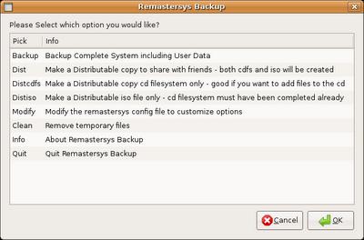 Remastersys, come creare un Live CD/DVD personalizzato di Ubuntu e derivate.