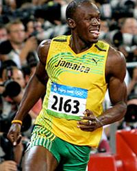 Usain Bolt, campione olimpico e mondiale dei 100 metri, 200 metri e staffetta 4x100