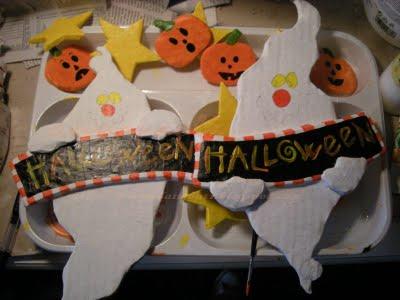 Halloween: il fantasma di cartone. tutorial / Halloween: le fantome en carton. tutoriel