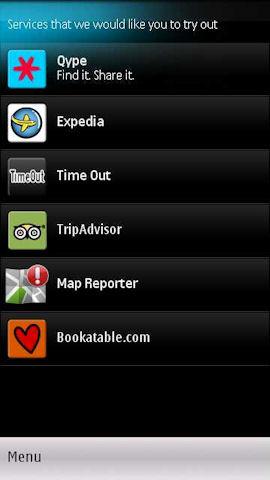 Bookatable.com in Ovi Maps