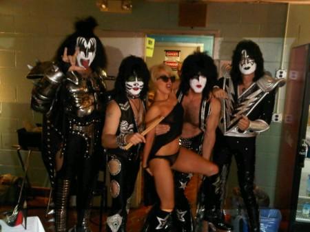 Lady GaGa posa con i KISS