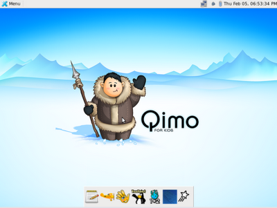 Qimo sistema operativo progettato per i bambini, dal codice sorgente di Ubuntu.