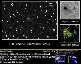 Il cielo di settembre 2010 ci riserva una sorpresa, la cometa 103P/Hartley