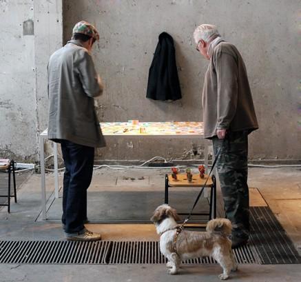 Domino table by Thomas Pausz