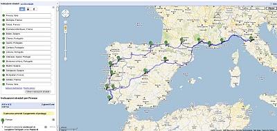 route to portugal!