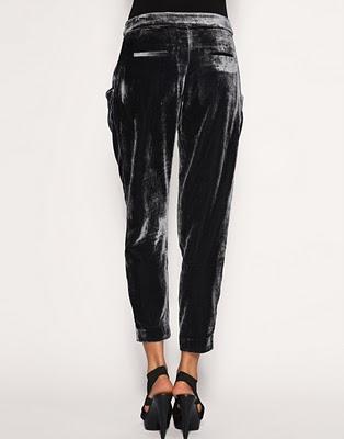 ASOS Velvet Peg Trousers