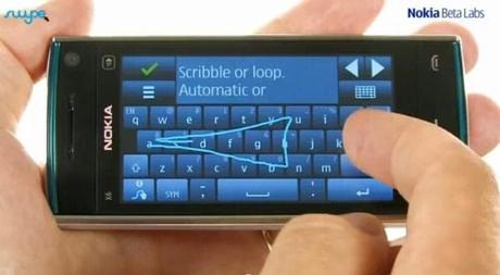Swype released for Symbian touch devices