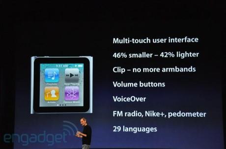 Ecco i Nuovi iPod [Conferenza Apple 1/9/2010]