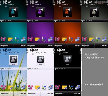 Nokia 5250 Original Themes