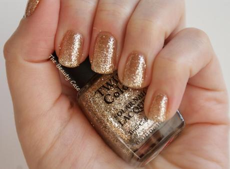 TWIN Colour Solar Nail Lacquer Silver Glitter to Java