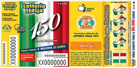 Lotteria Italia 2012: i biglietti vincenti