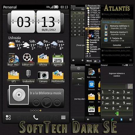 Nokia Symbian Theme : SoftTech Dark festeggia 1 miliardo di Download!