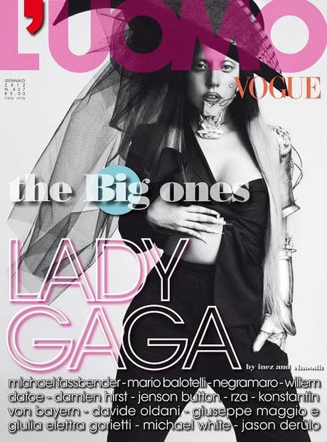 Lady Gaga in the January Issue of L'UOMO Vogue by Inez & Vinoodh