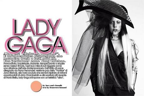 Lady Gaga in the January Issue of L'UOMO Vogue by Inez & Vinoodh