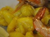 Gnocchi kamut crema zucca mazzancolle croccanti