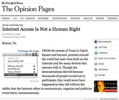 L’accesso a Internet è un diritto umano