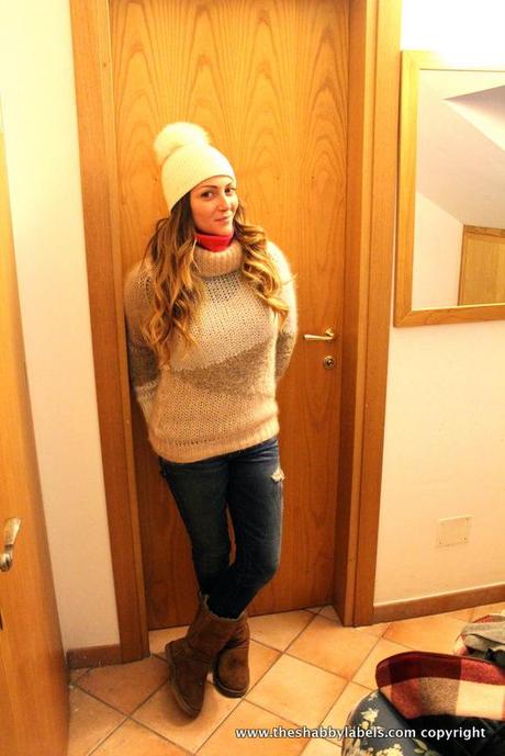 Fashion blogger on the snow(board)