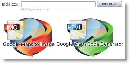 Mapgenerator Generare le Mappe di una via in un click