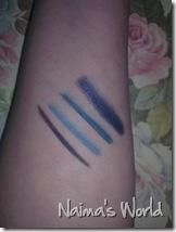 swatch matite blu