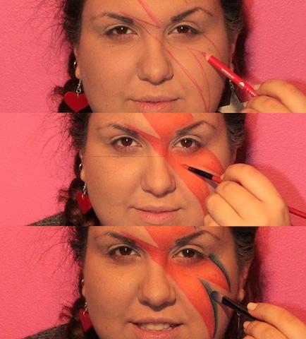 Make up: Like David Bowie!