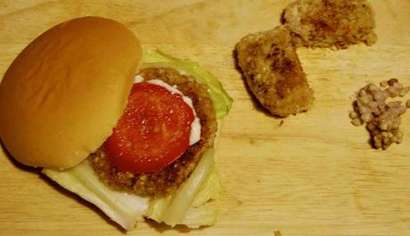 Hamburger vegetariano con polpette di grano saraceno
