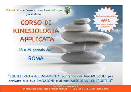 Corso di Kinesiologia Applicata a Roma (28-29 gennaio 2012) a 69 €!