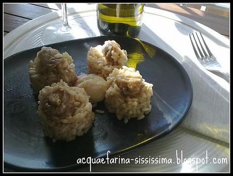 ...risotto alle capesante...