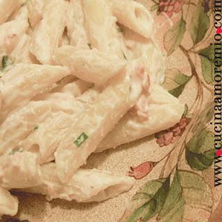 Penne allo yogurt e salmone