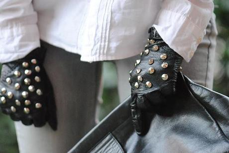 Studded gloves converse all star FashionStuds duemilaedodici borchie borchiate guanti veronica ferraro zara