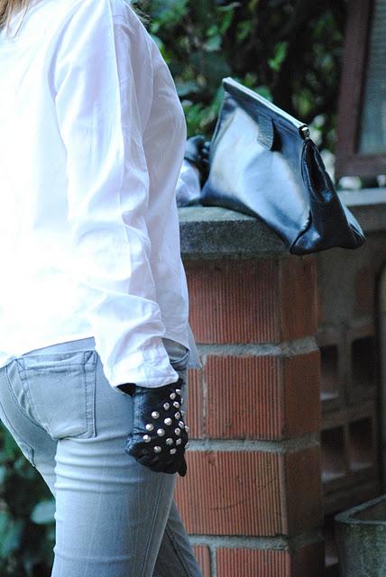 Studded gloves converse all star FashionStuds duemilaedodici borchie borchiate guanti veronica ferraro pied de poule