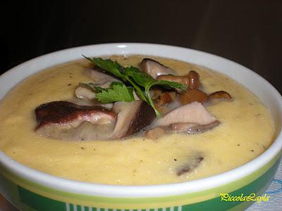 Polenta morbida ai funghi