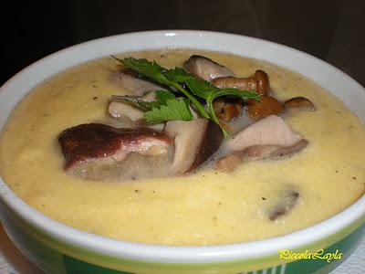 Polenta morbida ai funghi