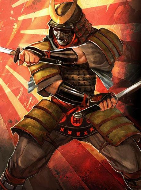 illustrazioni photoshop dedicate ai samurai