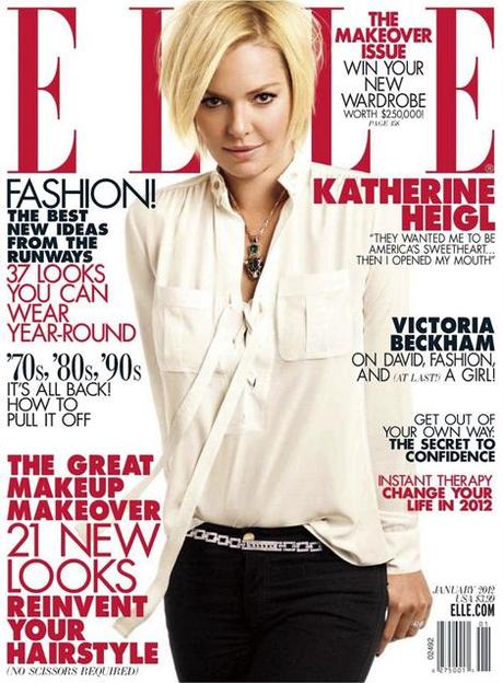 MAGAZINE | Katherine Heigl covergirl di ElleUS, Gennaio 2012