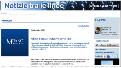 Terna: Obiettivo nuova rete Milano Finanza (Flavio Cattaneo)