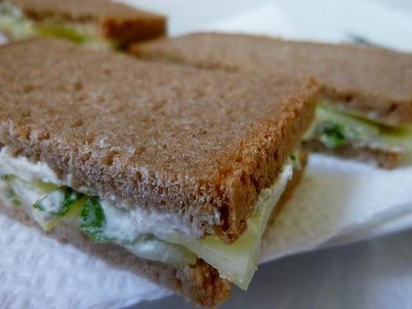 sandwich con cetriolo