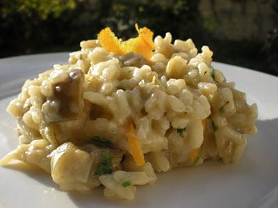 Risotto Carciofi e scorza d'Arancia