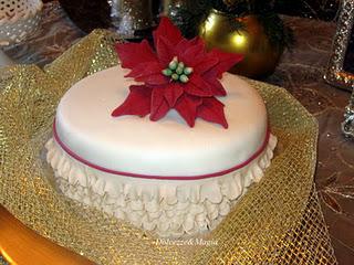 Poinsettia Cake