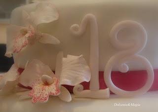 Dendrobium Orchids Cake