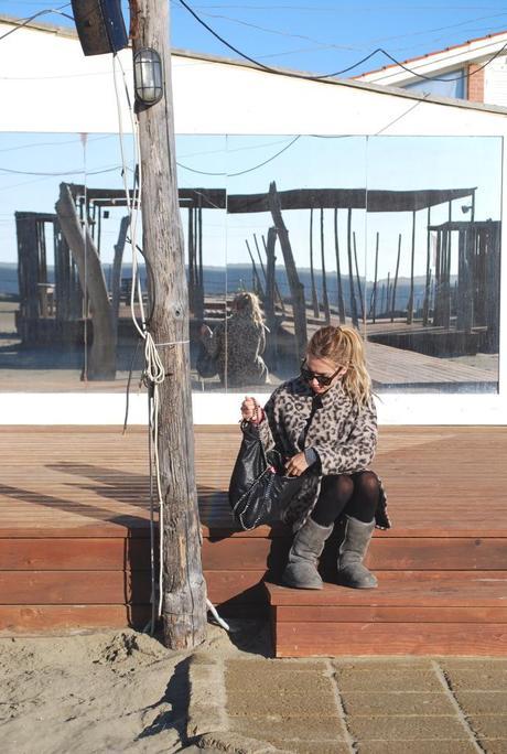 Leopard coat.Winter sea. Photobucket