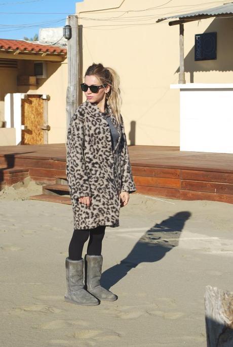 Leopard coat.Winter sea. Photobucket