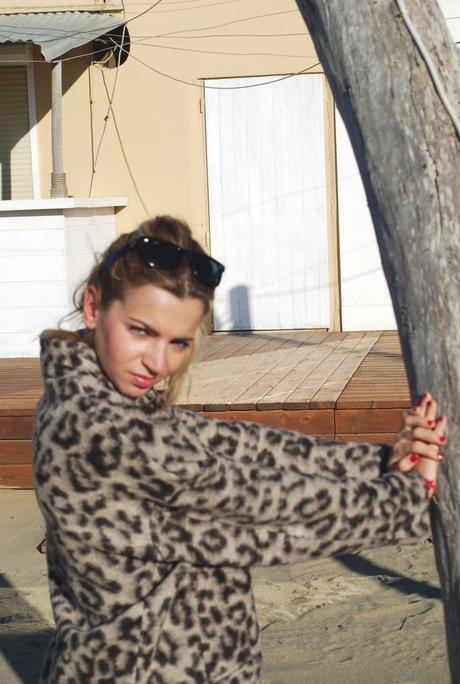 Leopard coat.Winter sea. Photobucket