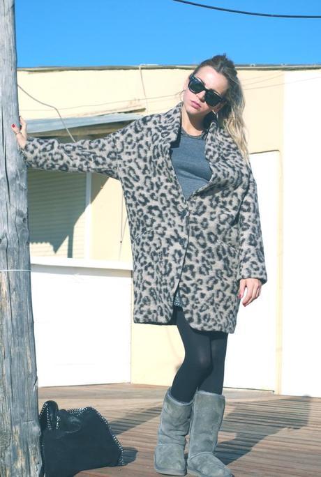 Leopard coat.Winter sea. Photobucket