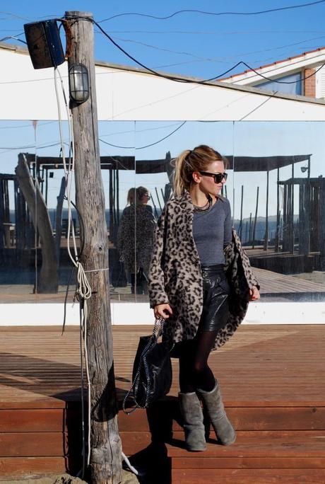 Leopard coat.Winter sea. Photobucket