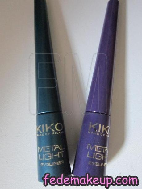 Review KIKO Metal Light Eyeliner numeri 02 e 05 Chic Chalet