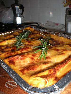 Lasagne alla zucca e pancetta