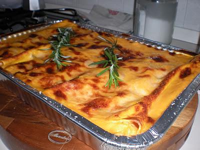 Lasagne alla zucca e pancetta